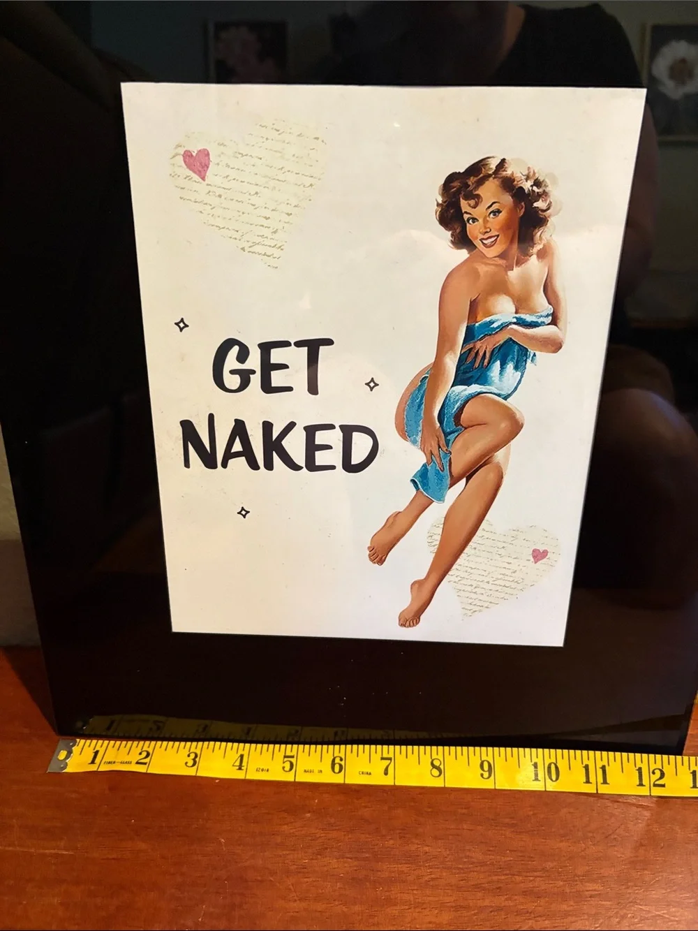 N/A framed pinup